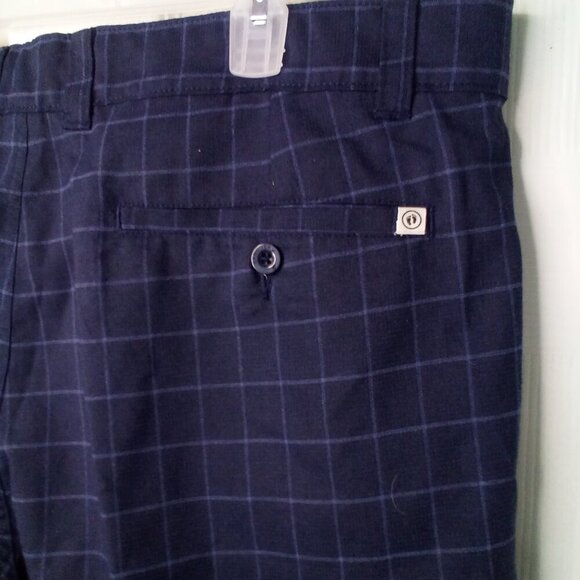 Hang Ten Shorts Men 40 Casual Plaid Blue - Picture 12 of 12